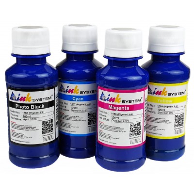 Комплект чорнил InkSystem Pigment Ink для Epson Пігментні 4х100г B/C/M/Y / IE1884K Комплект чорнил InkSystem Pigment Ink для Epson Пігментні 4х100г B/C/M/Y / IE1884K