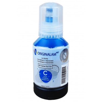 Чернила, краска ORIGINALAM для Epson L1110 / L3100 / L3250 / ET-2711 Cyan Водорастворимые 127 мл O12177E103C Чернила, краска ORIGINALAM для Epson L1110 / L3100 / L3250 / ET-2711 Cyan Водорастворимые 127 мл O12177E103C