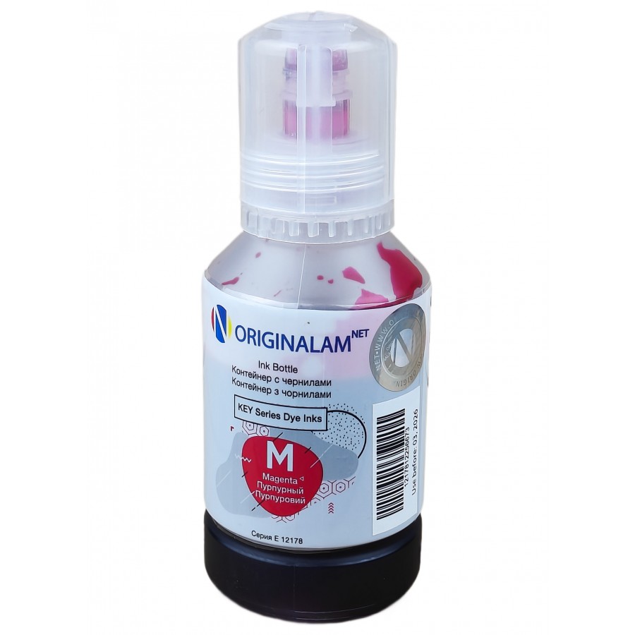 Чернила, краска ORIGINALAM для Epson L1110 / L3100 / L3250 /ET-2711 Magenta Водорастворимые 127 мл O12178E103M с быстрой доставкой