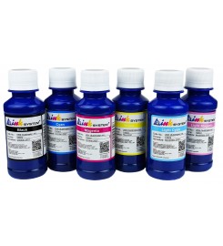 Комплект сублімаційних чорнил InkSystem для Epson B/C/M/Y/LC/LM 6x100г. SETI-2004EL