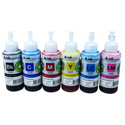 Комплект светостойких чернил InkSystem для фотопечати на Epson Водорастворимые 6x100г. SETI-5306E80S Комплект светостойких чернил InkSystem для фотопечати на Epson Водорастворимые 6x100г. SETI-5306E80S