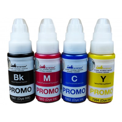 Комплект чорнила InkSystem Promo для Epson L110 / L210 / L355 Водорозчинні 4х70 г B/C/M/Y / SETI-7994E64 Комплект чорнила InkSystem Promo для Epson L110 / L210 / L355 Водорозчинні 4х70 г B/C/M/Y / SETI-7994E64