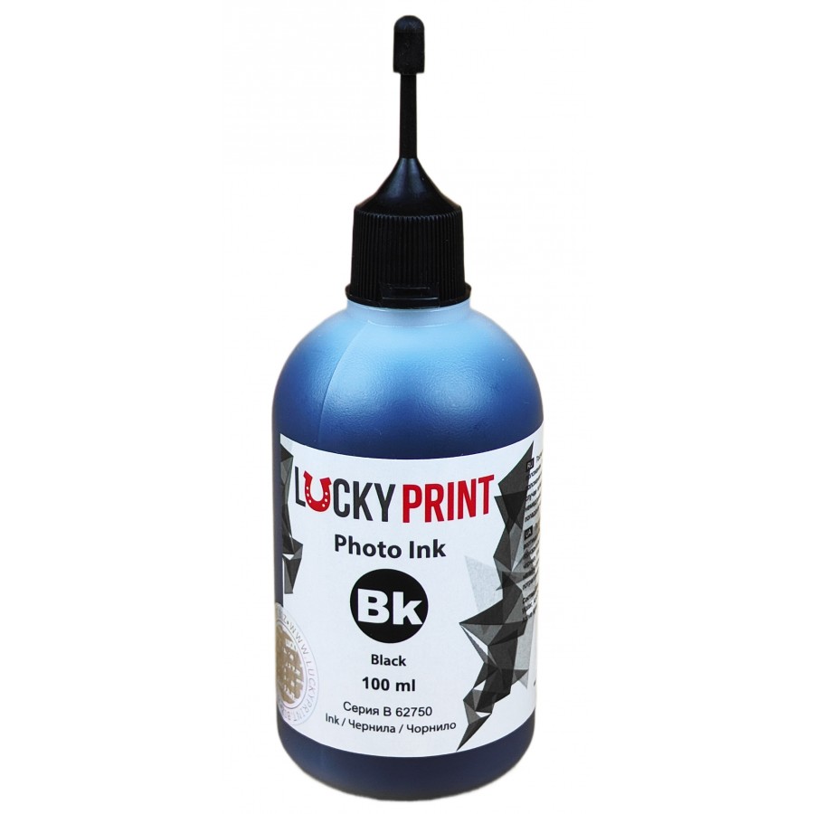 Фоточорнило, фарба Lucky Print Photo Ink Brother, Epson Black Водорозчинні 100 мл LP62750ELB з швидкою доставкою