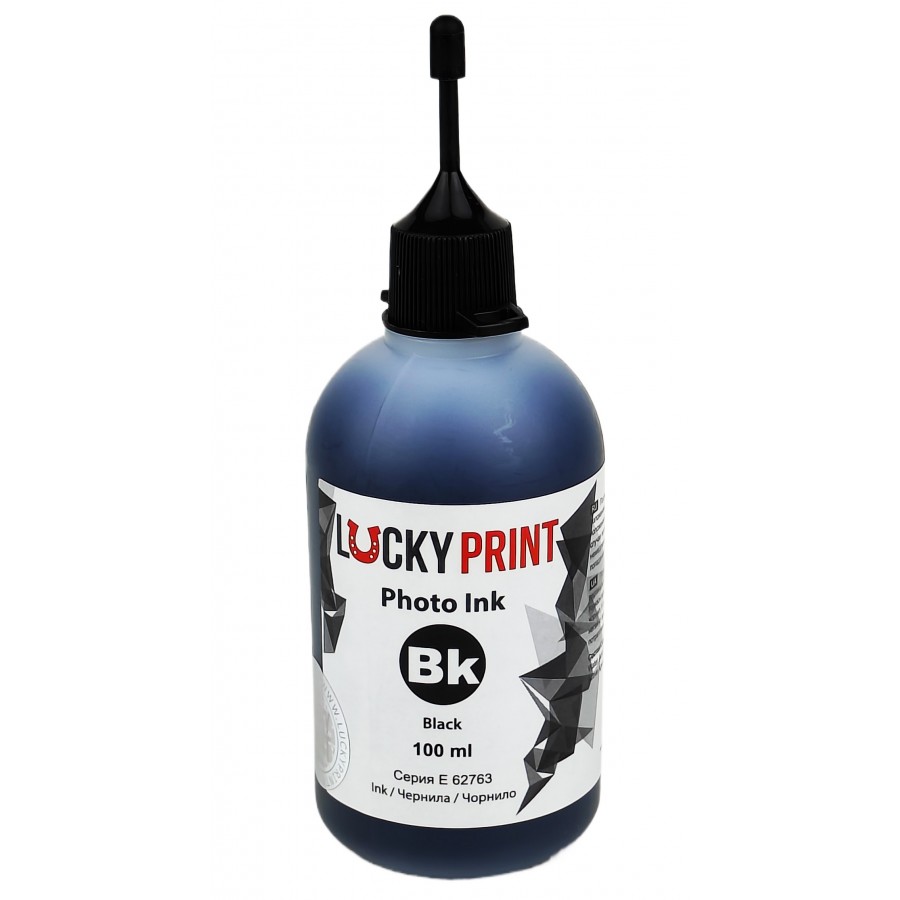 Фоточернила, краска Lucky Print Photo Ink для Epson Black Водорастворимые 100 мл LP62763ELB с быстрой доставкой