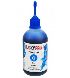 Фоточернила, краска Lucky Print Photo Ink для Epson Cyan Водорастворимые 100 мл LP62764ELC