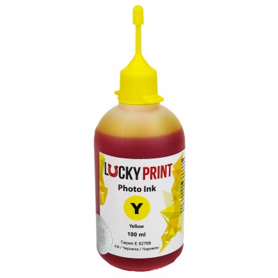 Фоточернила, краска Lucky Print Photo Ink для Epson Yellow Водорастворимые 100 мл LP62768ELY Фоточернила, краска Lucky Print Photo Ink для Epson Yellow Водорастворимые 100 мл LP62768ELY