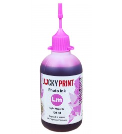 Фоточорнило, фарба Lucky Print Photo Ink Epson Light Magenta Водорозчинні 100 мл / LP62809ELLM