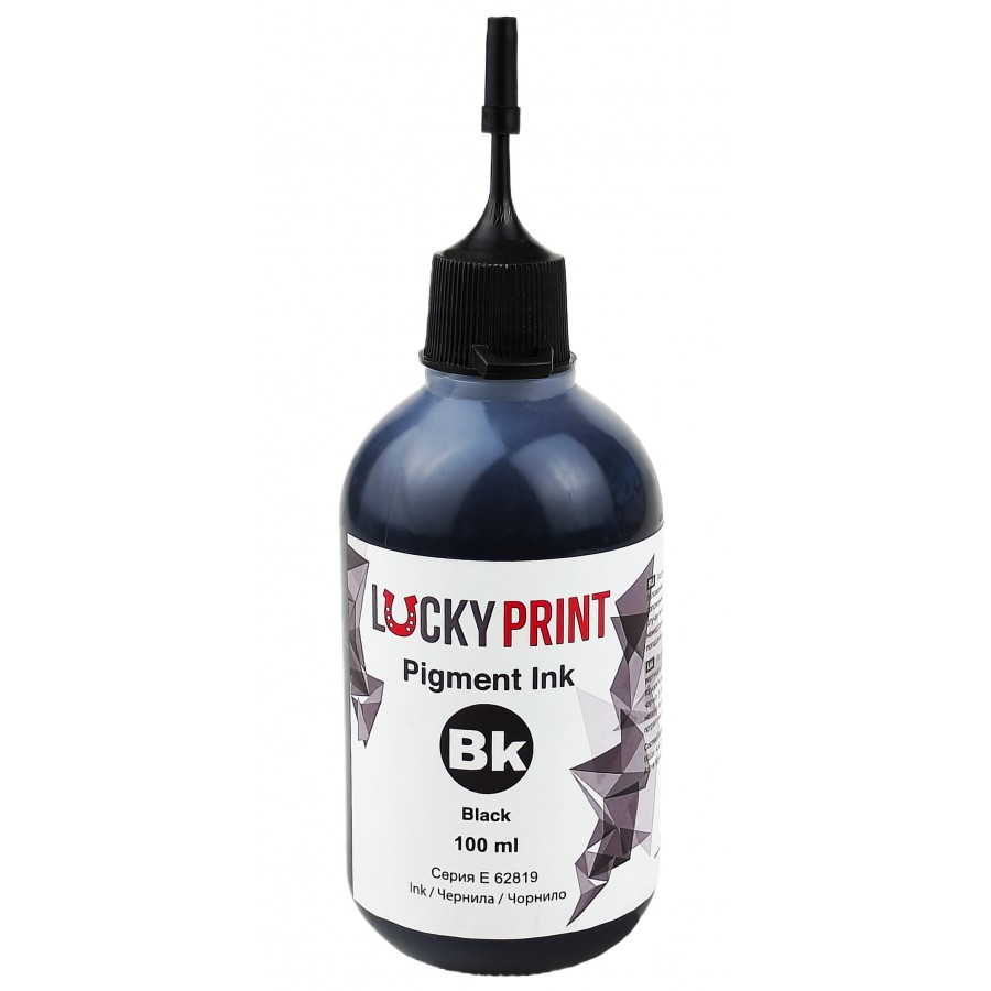 Чернила, краска Lucky Print Pigment Ink для Epson Black Пигментные 100 мл / LP62819ELB с быстрой доставкой