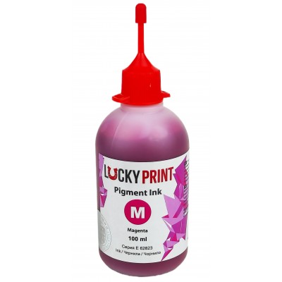 Чернила, краска Lucky Print Pigment Ink для Epson Magenta Пигментные 100 мл LP62823ELM