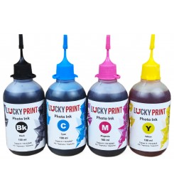 Комплект фоточернил Lucky Print Photo Ink Hewlett-Packard Водорастворимые 4х100 г B/C/M/Y / LP62844H