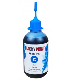 Фоточернила, краска Lucky Print Photo Ink Hewlett-Packard Cyan Водорастворимые 100 мл LP62847HC