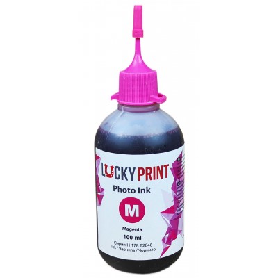 Фоточернила, краска Lucky Print Photo Ink Hewlett-Packard Magenta Водорастворимые 100 мл LP62848HM Фоточернила, краска Lucky Print Photo Ink Hewlett-Packard Magenta Водорастворимые 100 мл LP62848HM