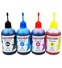 Комплект фоточернил Lucky Print Photo Ink CANON Водорастворимые 4х100 г B/C/M/Y / LP62884C