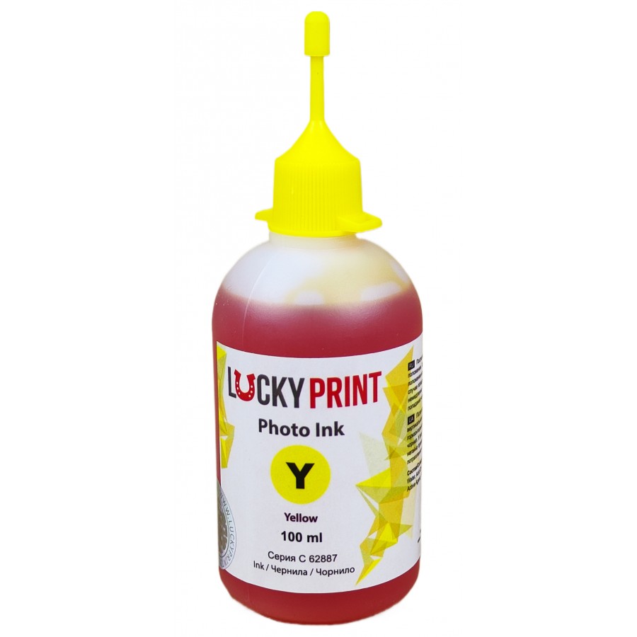 Фоточернила, краска Lucky Print Photo Ink CANON Yellow Водорастворимые 100 мл LP62887CY с быстрой доставкой