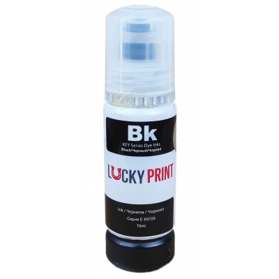 Бесконтактные чернила Lucky Print Photo Premium Epson L ET Black Водорастворимые 70 мл LP65725E103B Бесконтактные чернила Lucky Print Photo Premium Epson L ET Black Водорастворимые 70 мл LP65725E103B