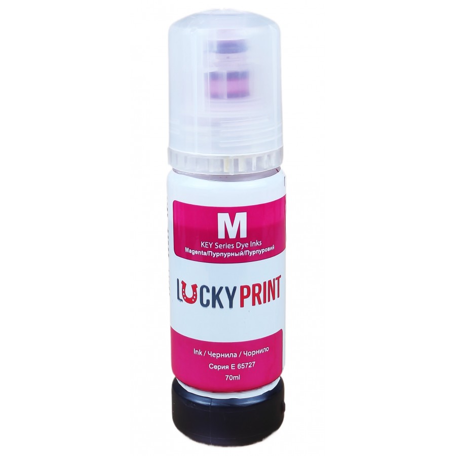 Безконтактні чорнила Lucky Print Photo Premium Epson L ET Magenta Водорозчинні 70 мл LP65727E103M з швидкою доставкою