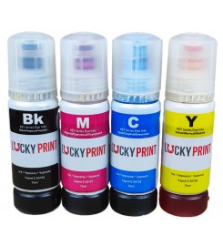 Комплект безконтактних чорнил Lucky Print Photo Premium Epson L ET Водорозчинні 4х70 г B/C/M/Y LP6572E103K
