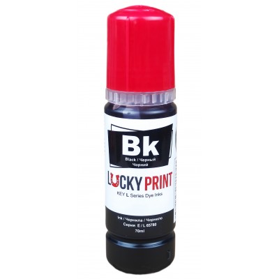 Бесконтактные чернила Lucky Print Epson L ET Black Водорастворимые 70 мл LP65780E103B Бесконтактные чернила Lucky Print Epson L ET Black Водорастворимые 70 мл LP65780E103B