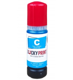 Безконтактні чорнила Lucky Print Epson L ET Cyan Водорозчинні 70 мл LP65781E103C