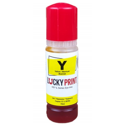 Безконтактні чорнила Lucky Print Epson L ET Yellow Водорозчинні 70 мл LP65783E103Y Безконтактні чорнила Lucky Print Epson L ET Yellow Водорозчинні 70 мл LP65783E103Y