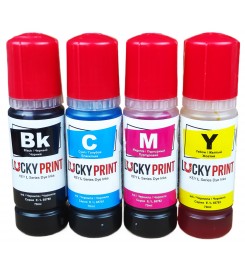 Комплект безконтактних чорнил Lucky Print Epson L ET Водорозчинні 4х70 г B/C/M/Y LP6578E103K