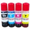 Комплект безконтактних чорнил Lucky Print Epson L ET Водорозчинні 4х70 г B/C/M/Y LP6578E103K