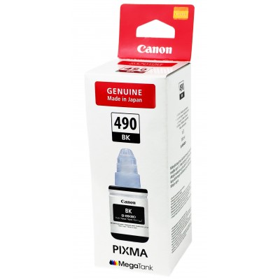 Оригинальные чернила Canon PIXMA GI-490 BK G1400 / G2400 / G3400 / Black,135 ml 0663C001AA Оригинальные чернила Canon PIXMA GI-490 BK G1400 / G2400 / G3400 / Black,135 ml 0663C001AA