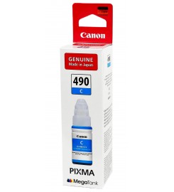 Оригінальне чорнило Canon PIXMA GI-490 C G1400 / G2400 / G3400 / Cyan,70 ml 0664C001