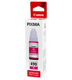 Оригінальне чорнило Canon PIXMA GI-490 M G1400 / G2400 / G3400 / Magenta,70 ml 0665C001