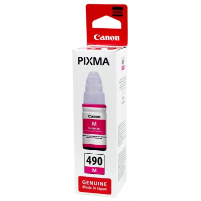 Оригинальные чернила Canon PIXMA GI-490 M G1400 / G2400 / G3400 / Magenta,70 ml 0665C001 Оригинальные чернила Canon PIXMA GI-490 M G1400 / G2400 / G3400 / Magenta,70 ml 0665C001