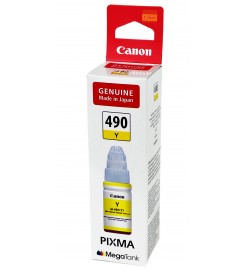 Оригінальне чорнило Canon PIXMA GI-490 Y G1400 / G2400 / G3400 / Yellow,70 ml 0666C001