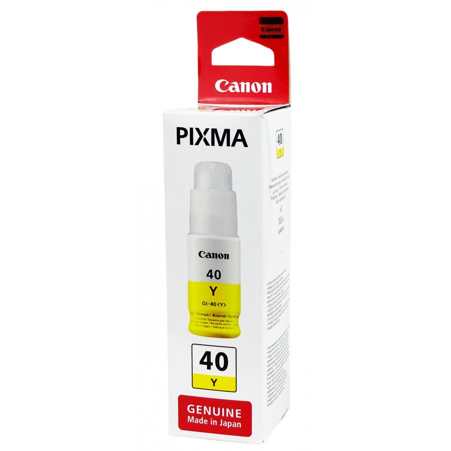 Оригінальне чорнило Canon PIXMA GI-40 Y G5040 / G6040 / G7040 / Yellow,70 ml 3402C001 з швидкою доставкою