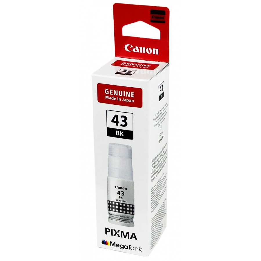 Оригинальные чернила Canon PIXMA GI-43 BK G540 / G640 / Black,60 ml 4698C001 с быстрой доставкой