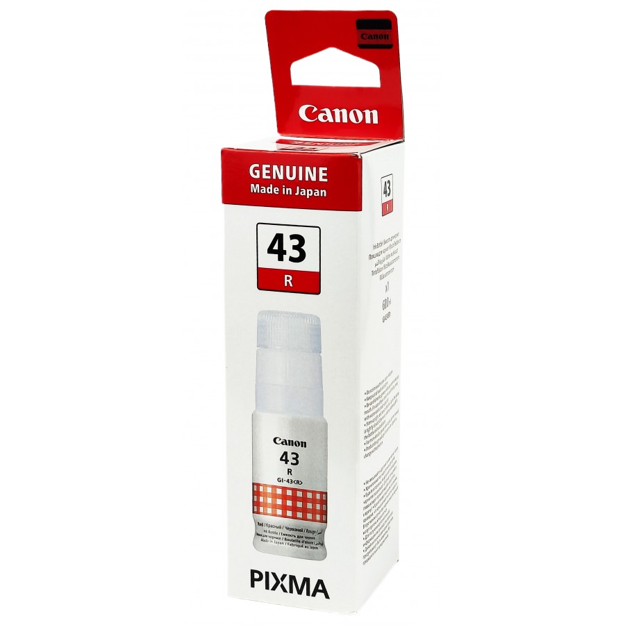 Оригинальные чернила Canon PIXMA GI-43 R G540 / G640 / Red,60 ml 4716C001 с быстрой доставкой