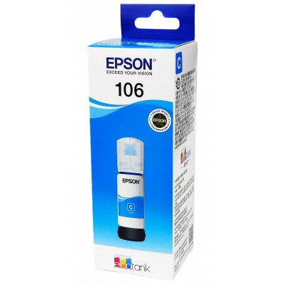 Оригинальные чернила Epson EcoTank ET-7700 / ET-7750 / L7160 / L7180 / L7188 / 106 Cyan, 70 ml C13T00R240 Оригинальные чернила Epson EcoTank ET-7700 / ET-7750 / L7160 / L7180 / L7188 / 106 Cyan, 70 ml C13T00R240