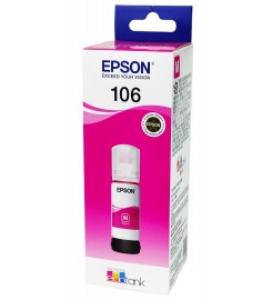 Оригінальне чорнило Epson EcoTank ET-7700 / ET-7750 / L7160 / L7180 / L7188 / 106 Magenta, 70 ml C13T00R340