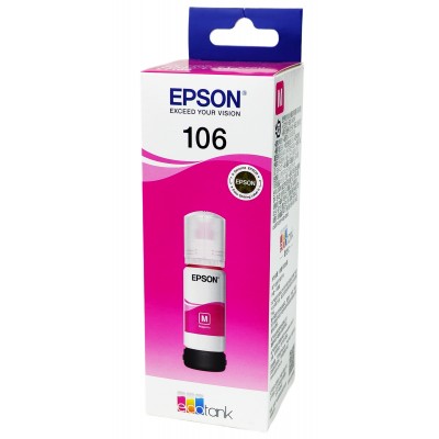 Оригинальные чернила Epson EcoTank ET-7700 / ET-7750 / L7160 / L7180 / L7188 / 106 Magenta, 70 ml C13T00R340 Оригинальные чернила Epson EcoTank ET-7700 / ET-7750 / L7160 / L7180 / L7188 / 106 Magenta, 70 ml C13T00R340