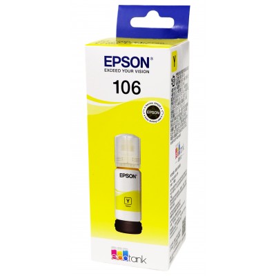 Оригинальные чернила Epson EcoTank ET-7700 / ET-7750 / L7160 / L7180 / L7188 / 106 Yellow, 70 ml C13T00R440 Оригинальные чернила Epson EcoTank ET-7700 / ET-7750 / L7160 / L7180 / L7188 / 106 Yellow, 70 ml C13T00R440