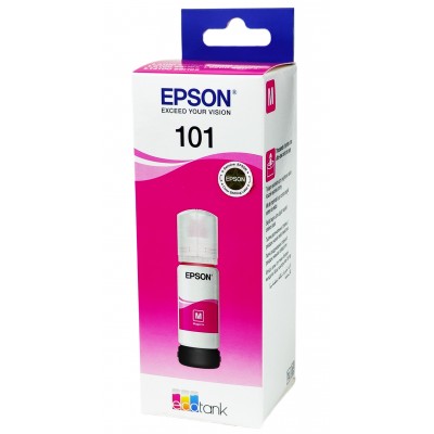 Оригинальные чернила Epson EcoTank L4150 / L4160 / L6160 / L6170 / 101 Magenta, 70 ml C13T03V34A Оригинальные чернила Epson EcoTank L4150 / L4160 / L6160 / L6170 / 101 Magenta, 70 ml C13T03V34A