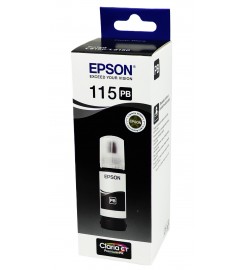 Оригінальне чорнило Epson EcoTank L8160 / L8180 / 115 Photo Black,70 ml C13T07D14A