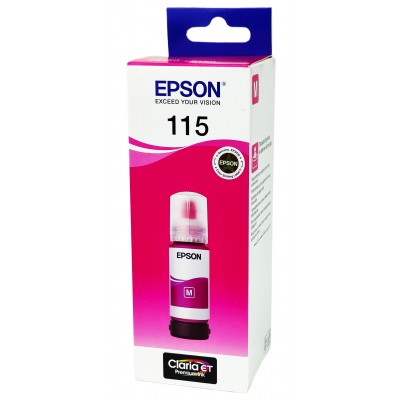 Оригінальне чорнило Epson EcoTank L8160 / L8180 / 115 Magenta,70 ml C13T07D34A Оригінальне чорнило Epson EcoTank L8160 / L8180 / 115 Magenta,70 ml C13T07D34A