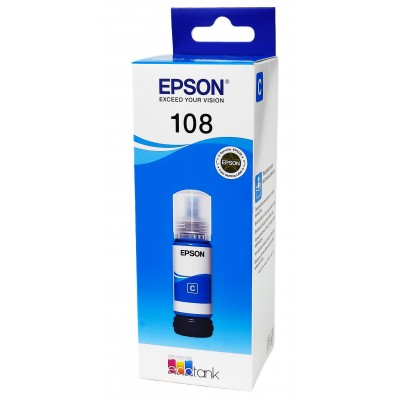 Оригинальные чернила Epson EcoTank L8050 / L18050 / 108 Cyan, 70 ml C13T09C24A Оригинальные чернила Epson EcoTank L8050 / L18050 / 108 Cyan, 70 ml C13T09C24A