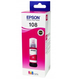Оригінальне чорнило Epson EcoTank L8050 / L18050 / 108 Magenta, 70 ml C13T09C34A