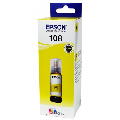 Оригінальне чорнило Epson EcoTank L8050 / L18050 / 108 Yellow, 70 ml C13T09C44A Оригінальне чорнило Epson EcoTank L8050 / L18050 / 108 Yellow, 70 ml C13T09C44A