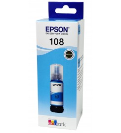 Оригінальне чорнило Epson EcoTank L8050 / L18050 / 108 Light Cyan, 70 ml C13T09C54A