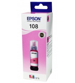 Оригінальне чорнило Epson EcoTank L8050 / L18050 / 108 Light Magenta, 70 ml C13T09C64A