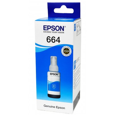 Оригинальные чернила Epson L100 / L110 / L120 / L300 / T6642 Cyan,70 ml C13T66424A Оригинальные чернила Epson L100 / L110 / L120 / L300 / T6642 Cyan,70 ml C13T66424A