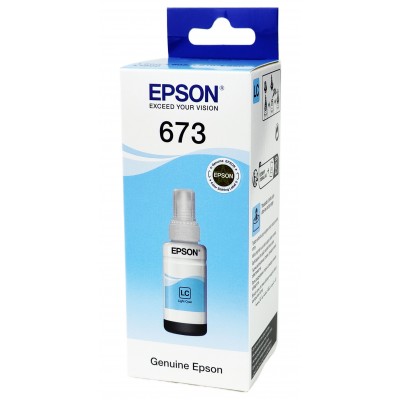 Оригинальные чернила Epson L800 / L850 / L1800 / T6735 Light Cyan, 70 ml C13T67354A