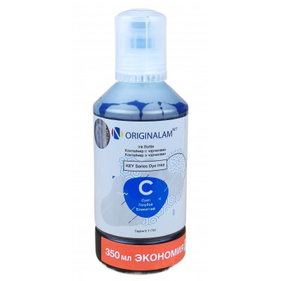 Чернила, краска ORIGINALAM для Epson L1110 / L3100 / L3250 / ET-2711 Cyan Водорастворимые 350 мл O11791E103C Чернила, краска ORIGINALAM для Epson L1110 / L3100 / L3250 / ET-2711 Cyan Водорастворимые 350 мл O11791E103C