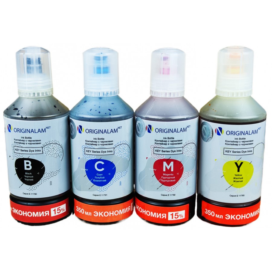 Комплект чернил ORIGINALAM для Epson L1110 / L3100 / L3250 / ET-2711 4х350г B/C/M/Y / O11794E103 с быстрой доставкой